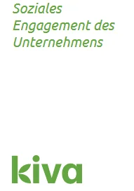 Kiva Logo. Soziales Engagement des Unternehmens
