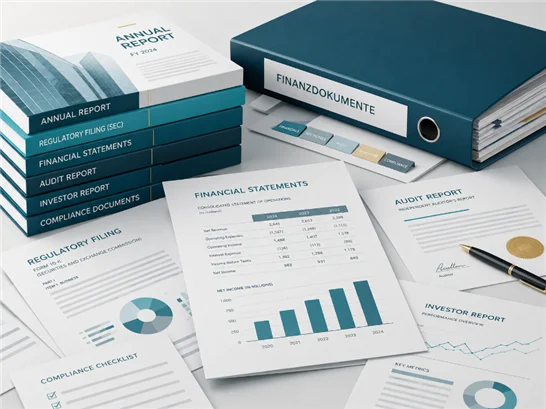 Finanzdokumente mit Geschäftsberichten, Jahresabschlüssen, Prüfungsberichten, Anlegerinformationen und regulatorischen SEC-Unterlagen.